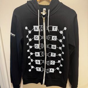Bella Canvas Black Hoodie with White Accents